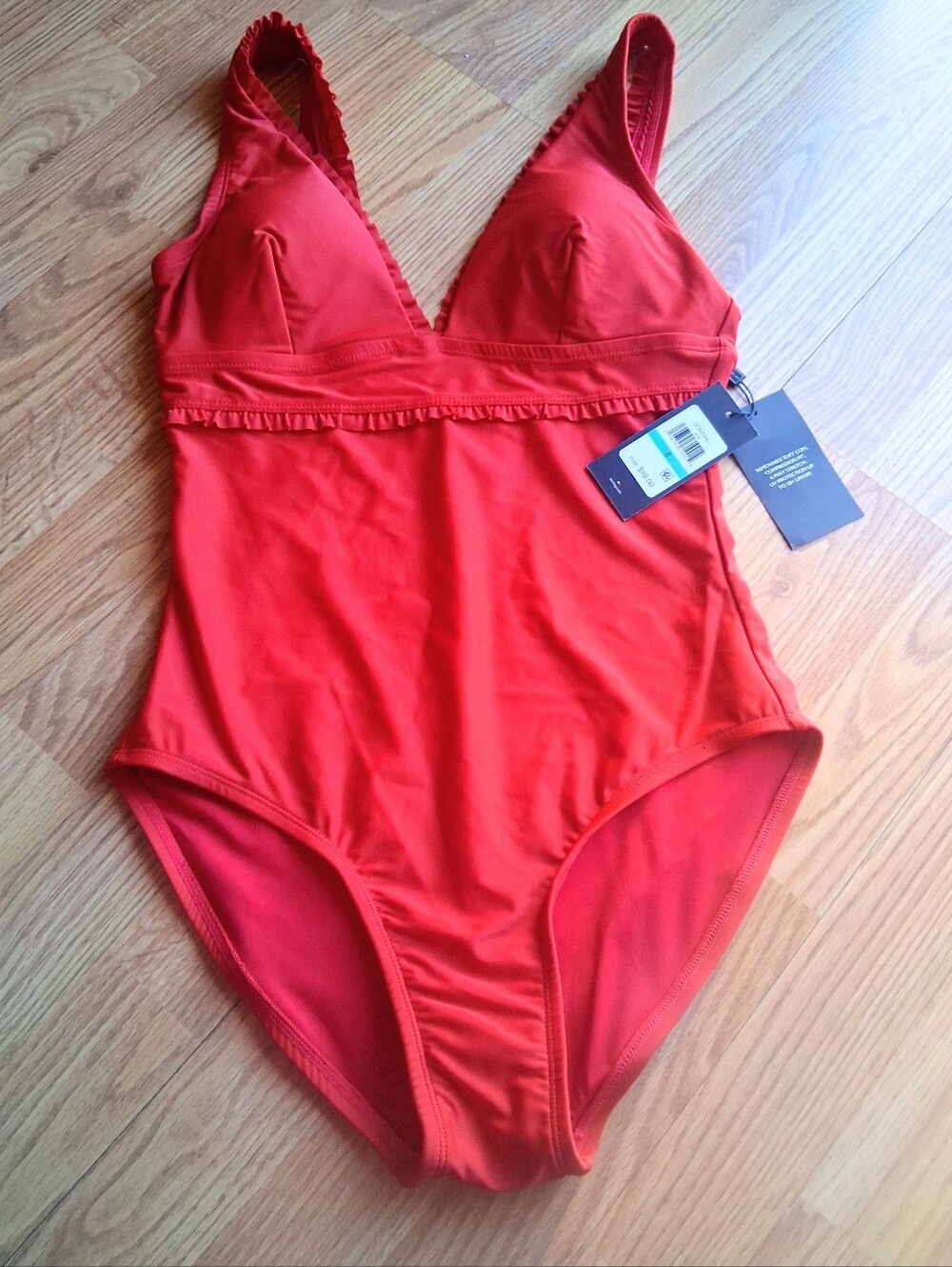 NWT Tommy Hilfiger, Ladies  Red One Piece Switsuit, Sz 8 10  12   Msrp $98
